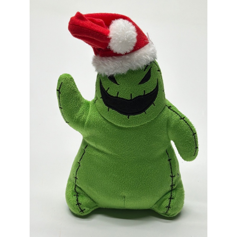 Disney Oogie Boogie Santa Hat Plush Nightmare Before Christmas Green 8‎ inch